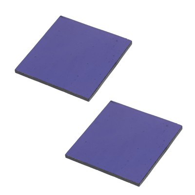  2 Pcs Cobalt Glass Sheet Chemistry Experiment Supply Laboratory Supplies Device