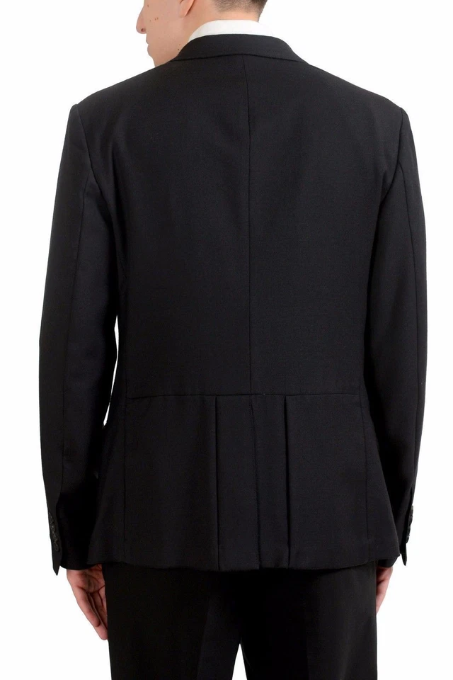Abrigo Deportivo Blazer Dolce & Gabbana Para Hombre 100% Lana Un Botón Negro EE. UU. 38 IT 48 Foto 3 de 4