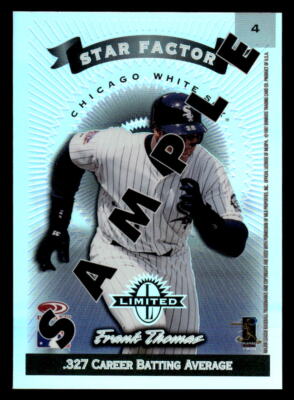 1997 Donruss Limited #4 Frank Thomas Limited Exposure SAMPLE