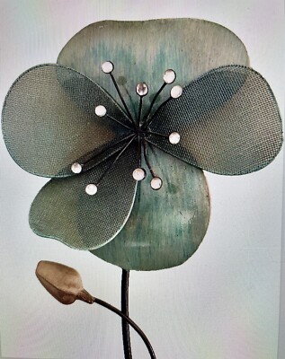 Indoor Outdoor Flower Stem with Clear stones (Light Green) 30''L x 9.5''W