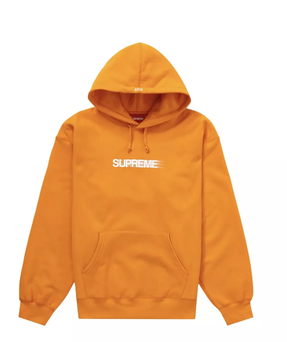 Supreme Motion Logo Hooded Sweatshirt SS Orange Large