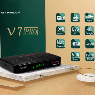 HD Sat FTA DVB S2/S2X/T/T2 Satellitenreceiver, PVR Sat TV Box WLAN YouTube H.265