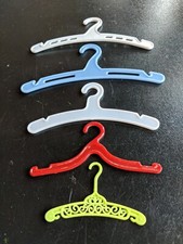 Vintage Dolls Clothes Hangers Lot of 5 Hangers Variety of Sizes