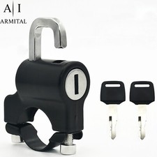 Lucchetto Casco Moto Universale con Gancio – Serratura a Chiave per Bici, Scoote