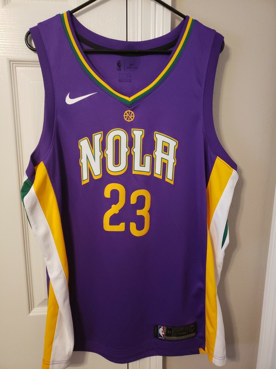 Anthony Davis Nike NOLA Pelicans Authentic purple Swingman