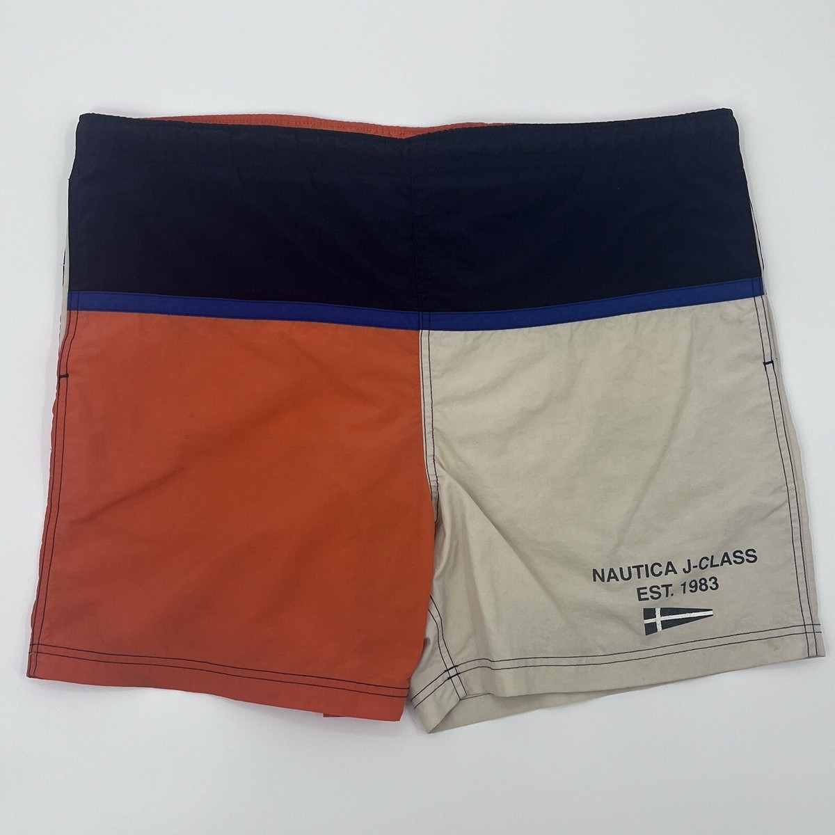 カラーリング◎ 90's nautica swim shorts vintage Vintage Nautica 90s Blue Spell Out Swim Shorts Trunks - Etsy