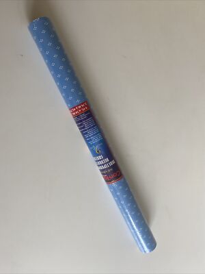 NEW Con-Tact Grip Prints Shelf Liner Self Adhesive Swiss Dot Blue 18 In x 9 Ft