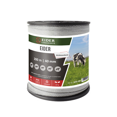 Eider 40mm Weidezaunband Viehhaltung Kunststoff Hütezaun Pferdezaun Rinderzaun
