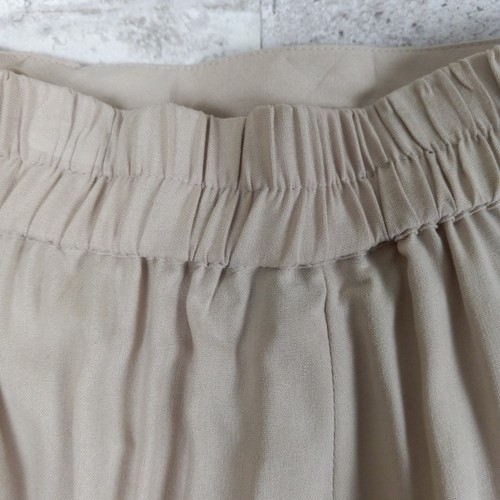 Vtg Jennifer Moore Silk Pants Wide Leg 16 Tan Classic Business Career Minimalist - Picture 11 of 12