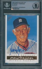 2003 Topps Gallery HOF #73 Sparky Anderson Beckett Authentic Signed *1508