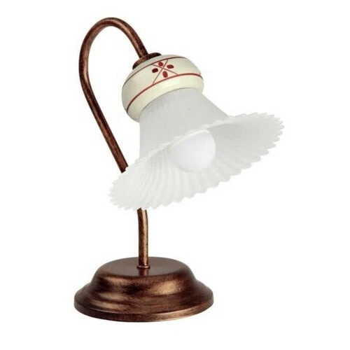 Lampada Tavolo Lumetto Led LINEA LIGHT Mami Ruggine 2642 Abat Jour Design, fotografia 3 di 7