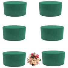 6 Pcs Round Floral Foam Blocks Green Wet Dry Foam Flower Arrangement Supplies UK