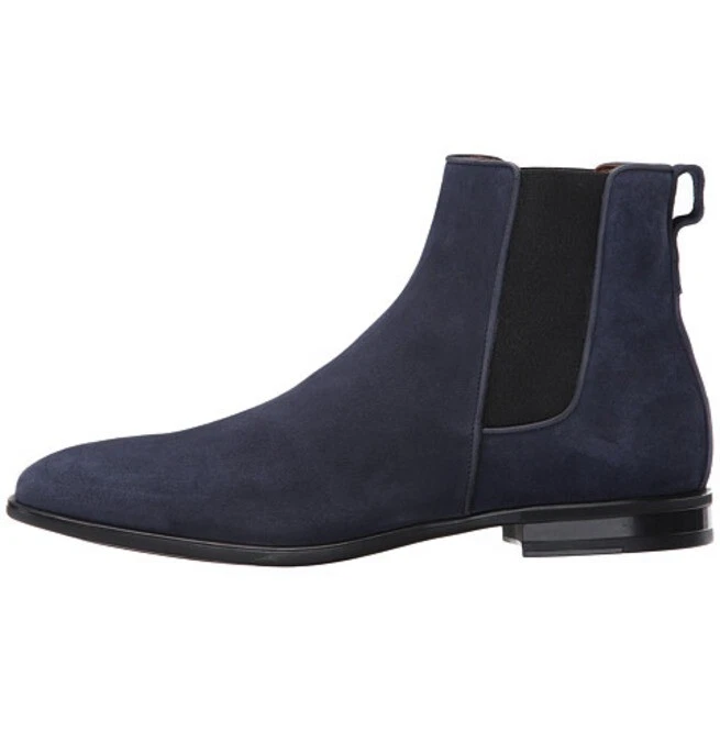 Handmade Navy Blue Chelsea Boots, Suede Leather Boot Men, Boots eBay