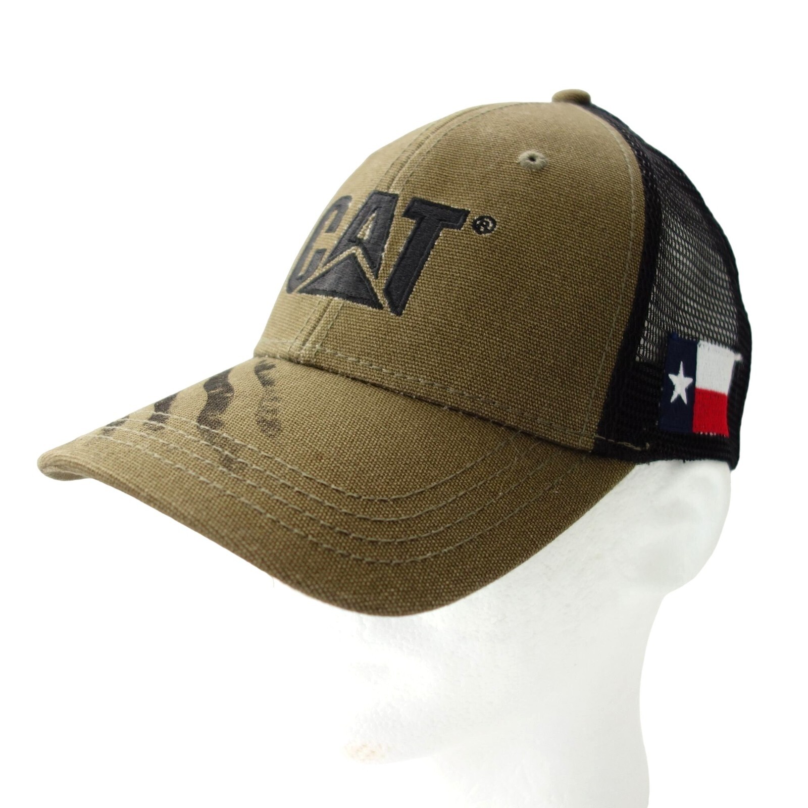 CAT Caterpillar Mustang Cat American Flag Texas Flag … Gem