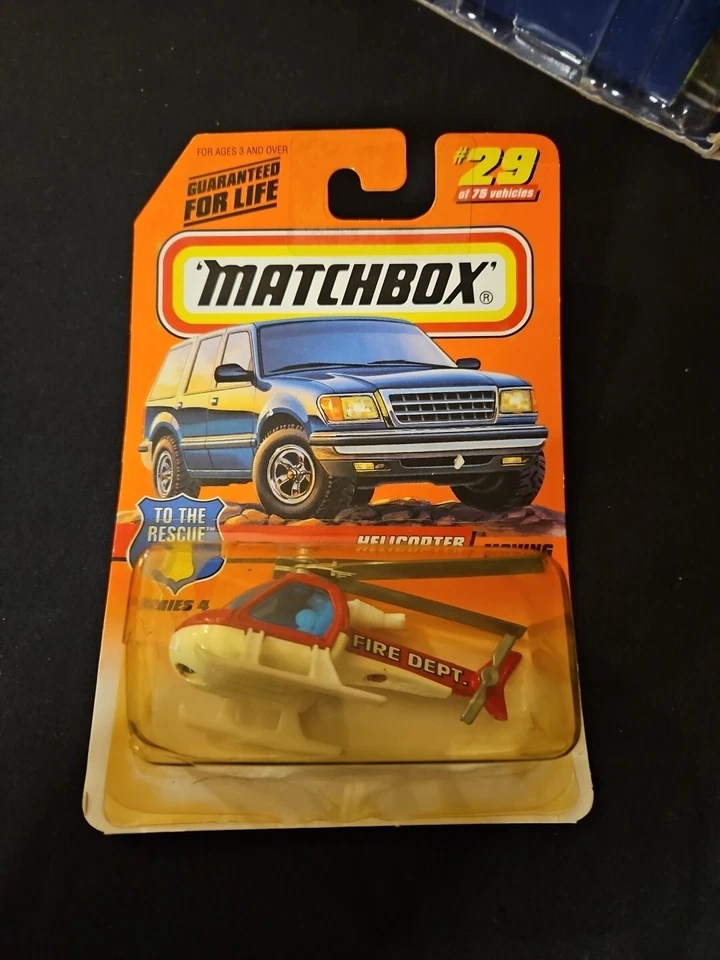 Matchbox #29 Helicopter The Rescue Series Plastic On Packaging Is Cracked (s2) - Image 2 of 4