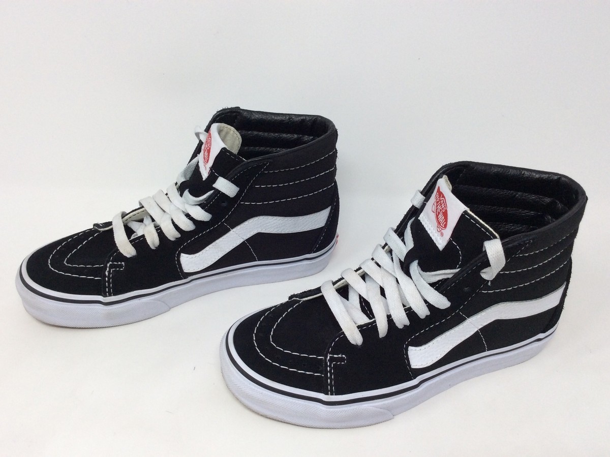 VANS Off The Wall High Top Skater Sneakers Unisex Size W 7 M 5.5 Black White‎ Vans Off The Wall High Top Skateboard Sneakers Black White  main image 2