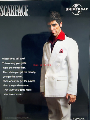 Blitzway 1/6 Scarface Tony Montana Action Figure Model Toy