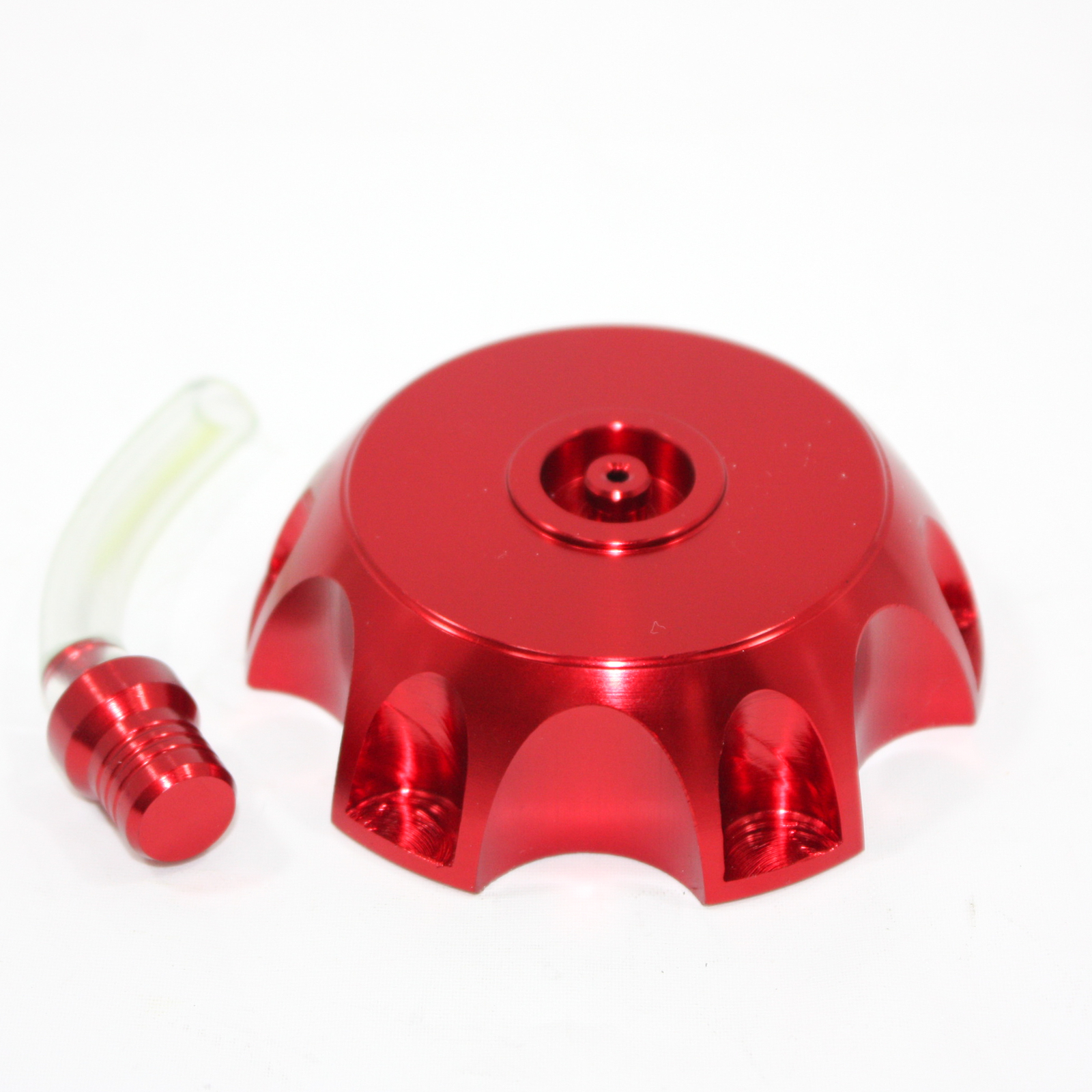 RED Alloy Gas Fuel Petrol Tank Cap + Breather 110cc 125cc PIT Trail