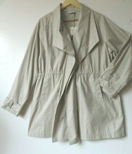 Rrp £168 Masai M (ch 60 Cm) Stone 100% Cotton Elastic Waist Unlined Parka Coat