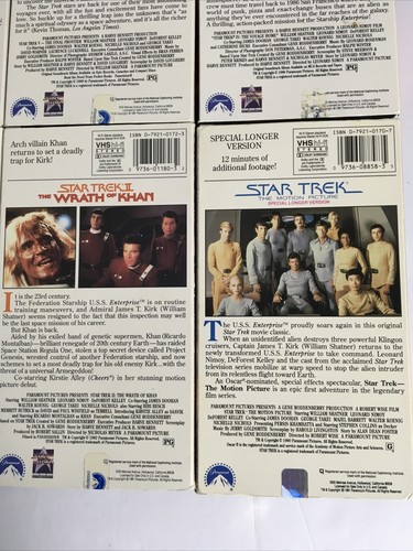 Star Trek - The Movie Collection (VHS, 6-Tape Set) D3 - Picture 6 of 12