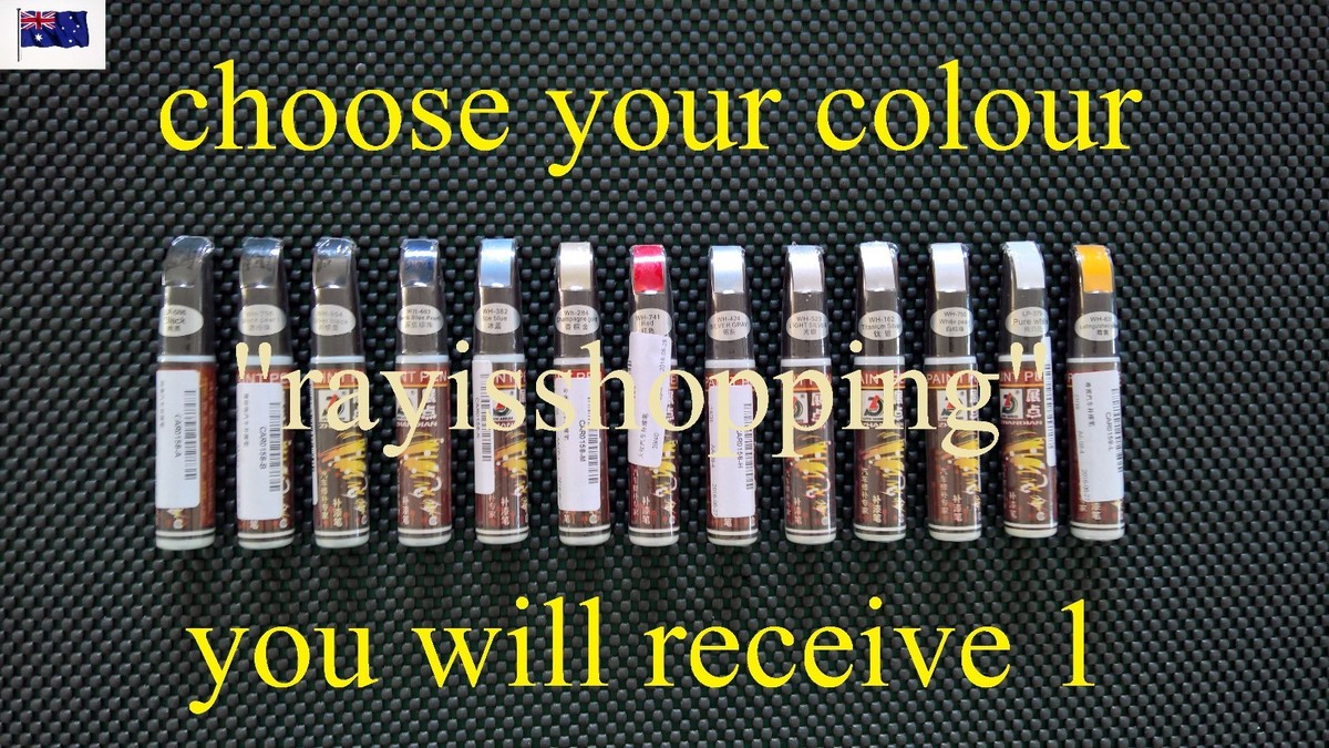 Car Bike Boat Jetski Touch Up Paint Pen Brush, 13 Colours