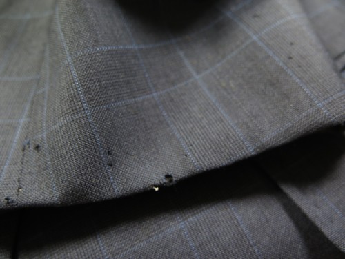 Traje italiano para hombre de dos piezas a cuadros azul lana pura cintura faconnable 35x29 41 R - Imagen 21 de 21