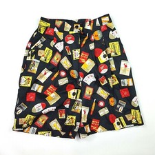 VTG LA Mode Golf Women's Size 6 Retro Art High Waist Outdoor Sports Shorts 80s