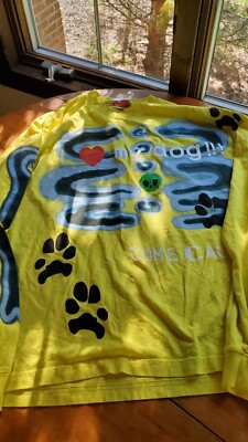 Cactus Plant Fealr Market x Come Tees Long Sleeve Tee Size XL Yellow