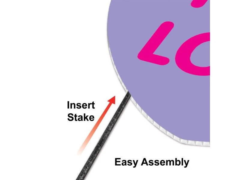 Letreros de plástico de caramelo corazón patio exterior día de San Valentín césped decoraciones fiesta Foto 4 de 4