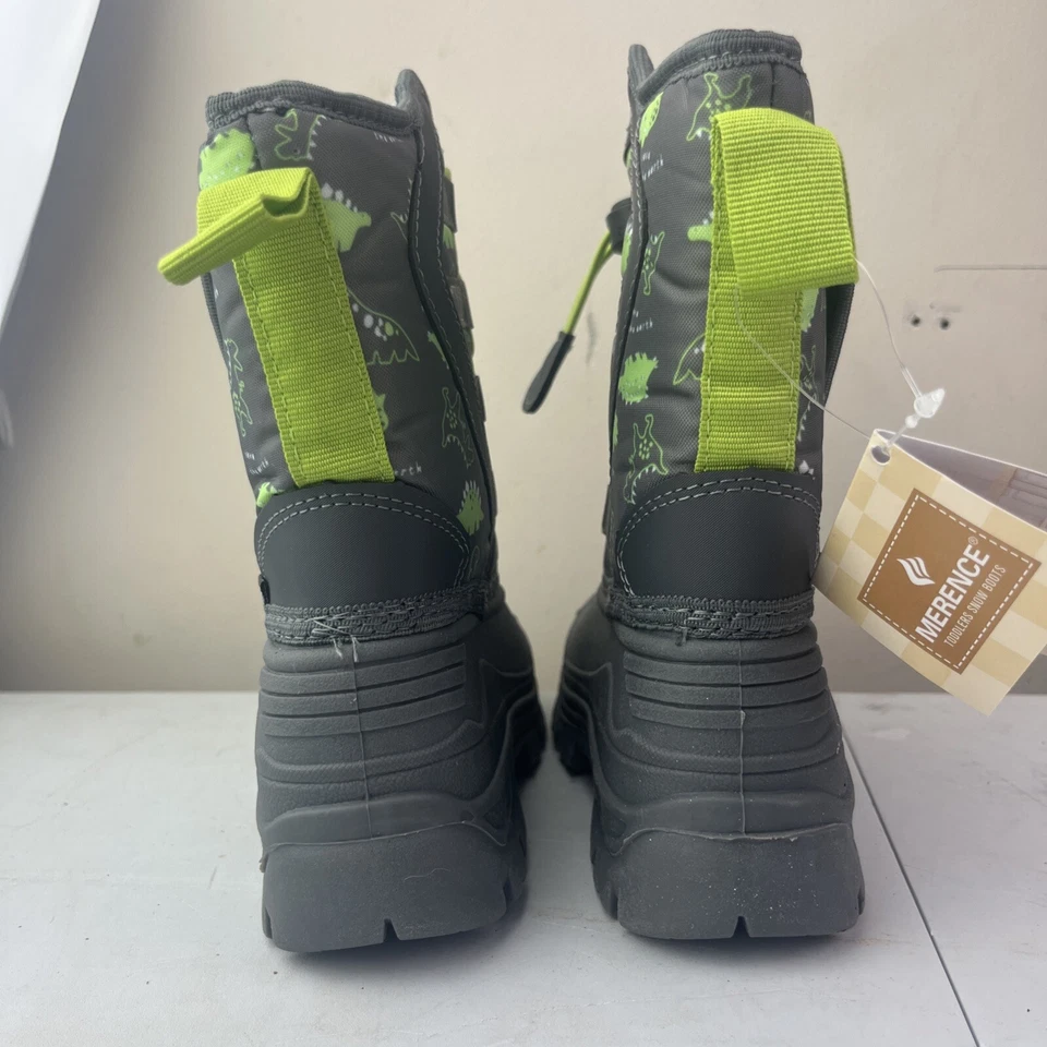 Botas de nieve aisladas de dinosaurio verde talla 9 Merence zapatos de pato Foto 4 de 4