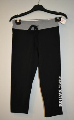 Victorias Secret PINK Nuovo con etichette Yoga Campus Crop Legging piccola  nera 19\