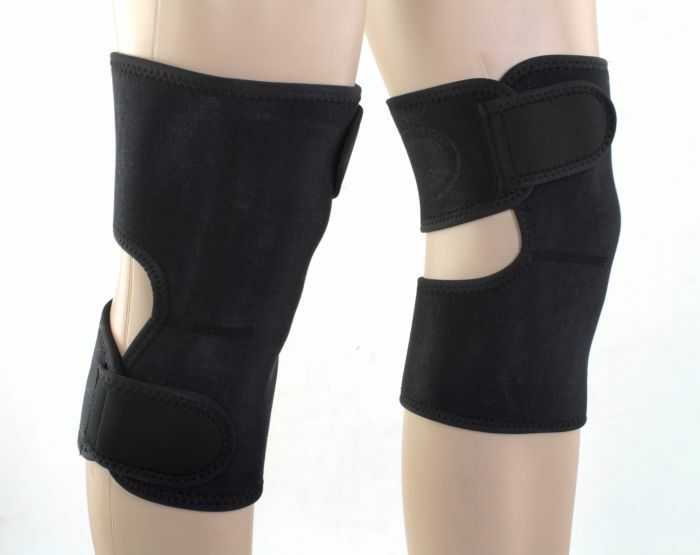 Calentadores De Rodilla De Neopreno Bike It - Ajuste Con Gancho Y Bucle