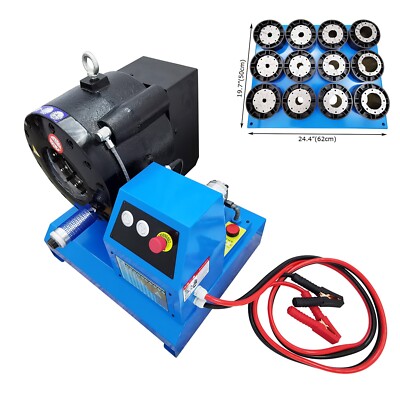 1/4''-2'' Vehicle Electric Pipe Crimper Hose Crimper Contracted Pipe Machine 12V