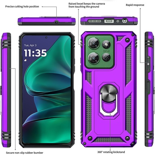 Per Motorola Moto G Stylus 5G 2025 2024 custodia supporto cover telefono + vetro temperato - Foto 42 di 56