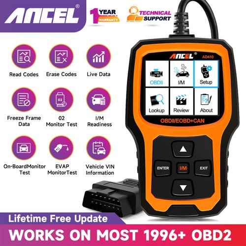Ancel AD410 OBD2 EOBD Engine Code Reader Automotive Car Fault Diagnostic Tool