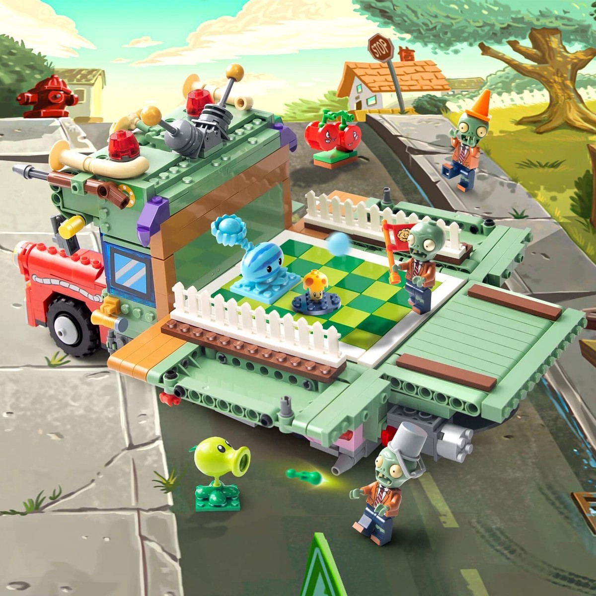 Maikerry 933 PCS PVZ Time Travel Set - Plants & Zombies Action