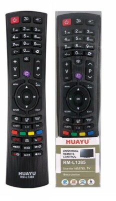 VESTEL LCD/LED TV Ersatzfernbedienung - Huayu RM-L1385 Universal 