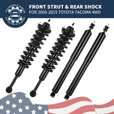 4Pc Front + Rear Struts Shock Absorbers Assembly For 2005-2015 Toyota Tacoma 4WD