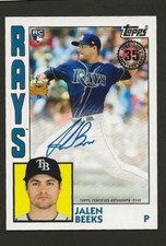 2019 Topps Series 2 JALEN BEEKS 1984 Topps Autograph Rays Rookie Auto RC