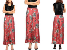 Moncler floral print tailored silk pants trou...