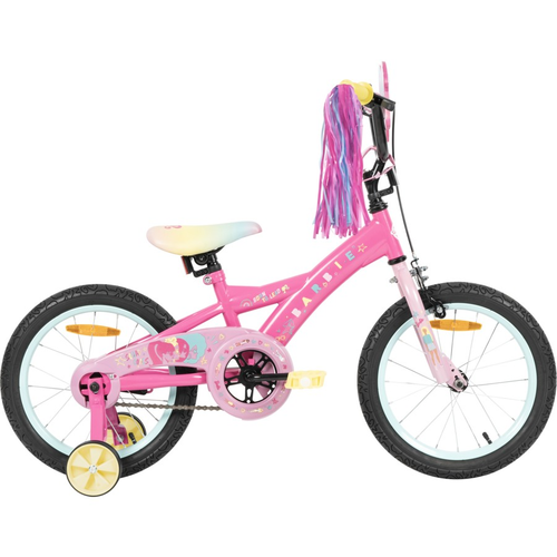 Barbie Malibu Bike Kids Bike Bicycle 40cm (4-7 years) Removable Training Wheel - Picture 2 of 5