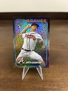 2024 Topps Series 1 #117 AJ Smith-Shawver Holiday Parallel Braves RC