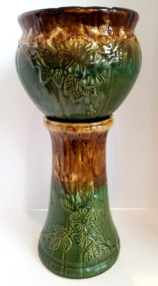 Excellent 1940's RRP Roseville DOGWOOD PATTERN No.421 JARDINIERE
