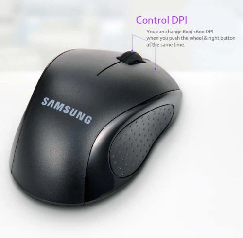 Samsung SMO-3550B 2.4G Wireless Mouse Mobile Optical Light Sensor 1600dpi - Image 3 of 4