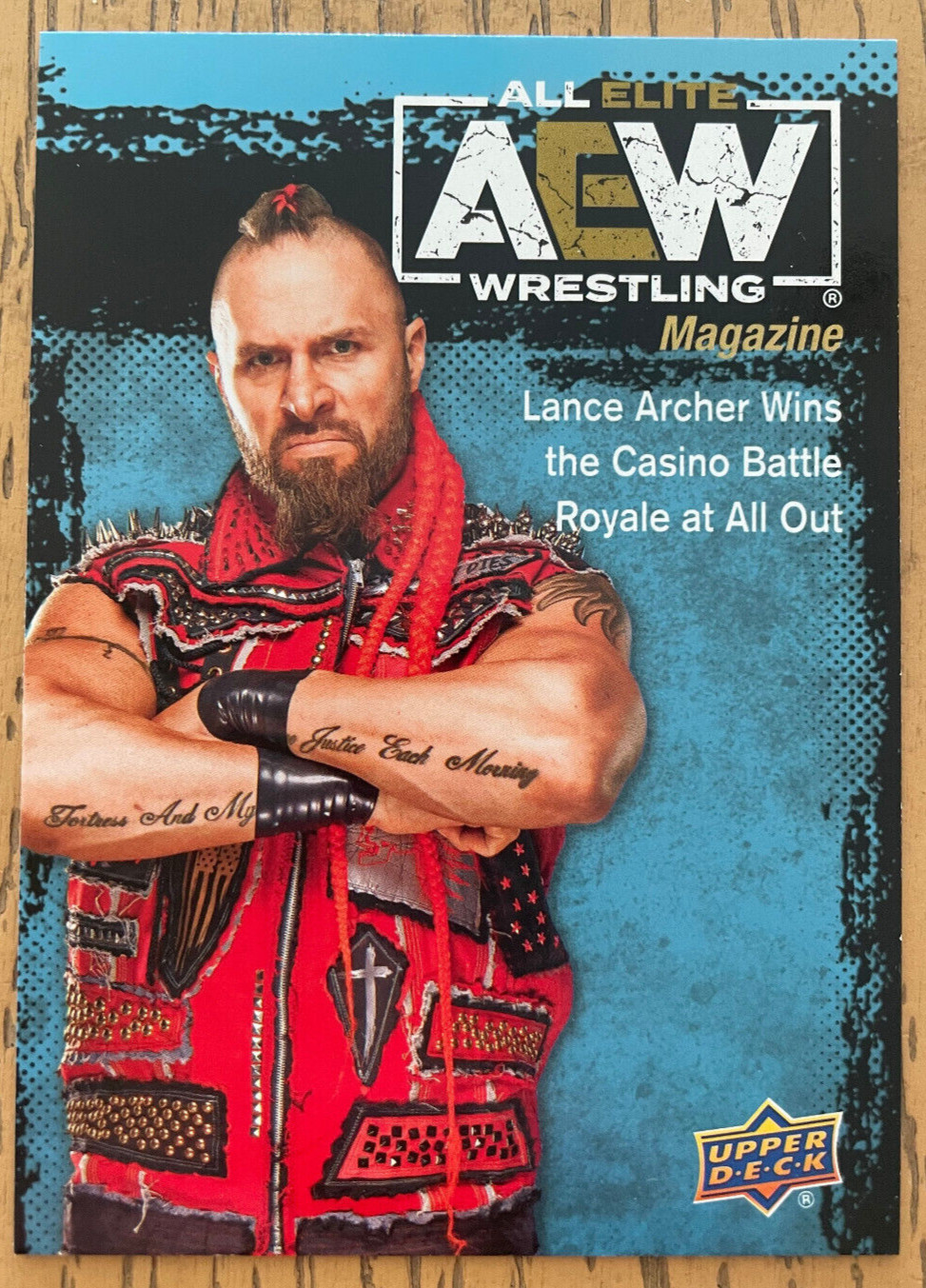Lance Archer AEW Magazine Upper Deck Trading Card 2021 #91 Murder Machines