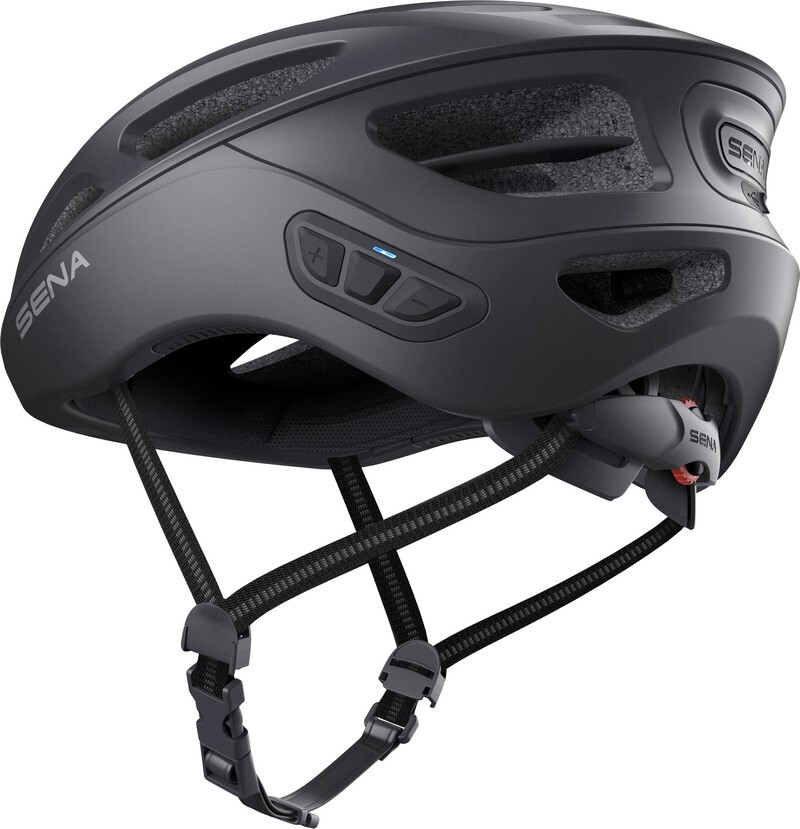 CASCO SENA BICI R1 EVO SMART NERO OPACO CON INTERFONO INTEGRATO