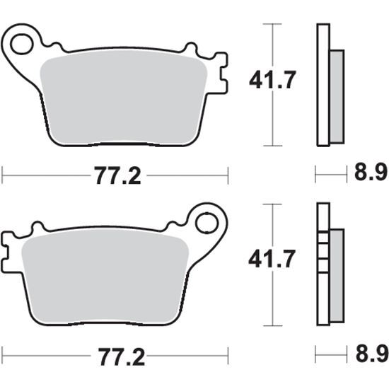 SBS ATV Brake Pads P834HF Kawasaki ZX10R Ninja ABS 1000 | eBay