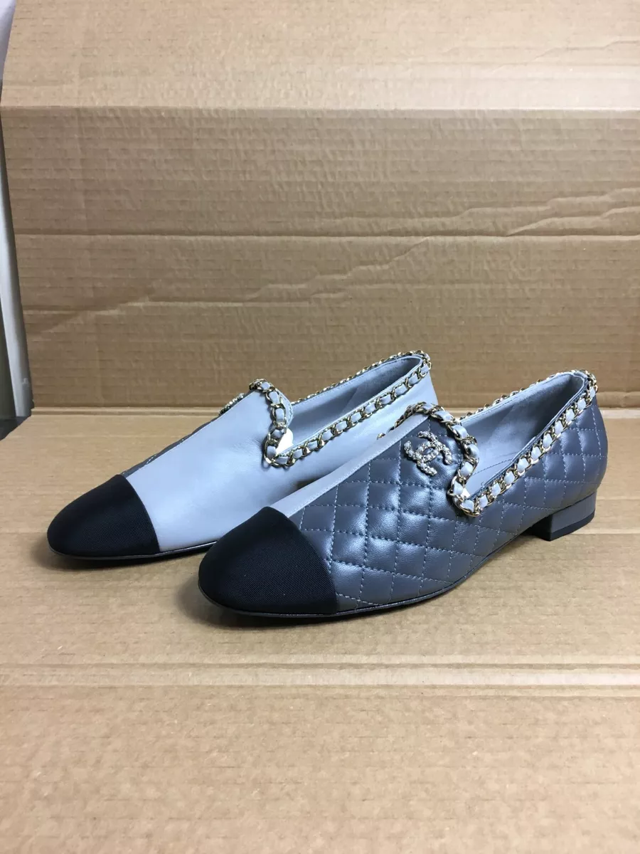 scarpe chanel bi colore basse trapunate low quilted two tone