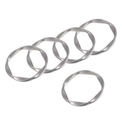  5 Pcs Verknotet Ringclip Aus Seidenschal Schalringclip Für Damen Frau Fräulein