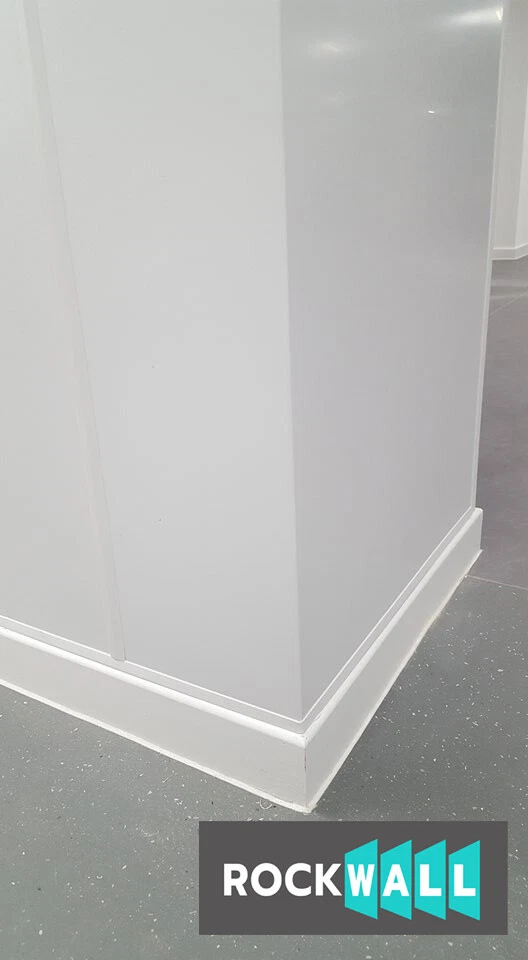 ROCKWALL 8 x 4 solid PVC Hygienic Cladding Plastic wall sheets in white  - Image 2 of 4